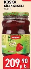 KOSKA ÇİLEK REÇELİ 1,5 KG fiyat ve kampanya bilgisi